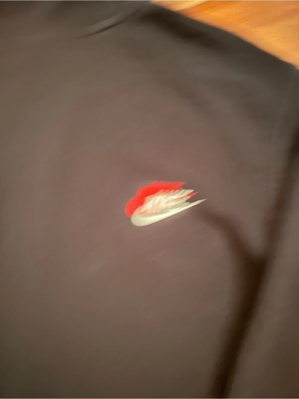 Nike Black Hoodie with Multicolor Logo Accents